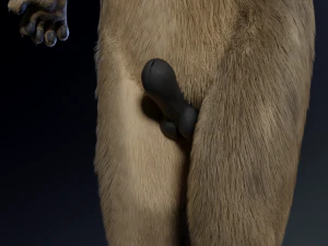 kadu anthro wolf 3D Model