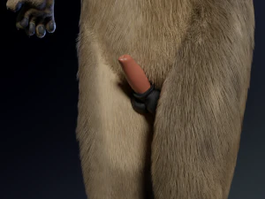 kadu anthro wolf 3D Model