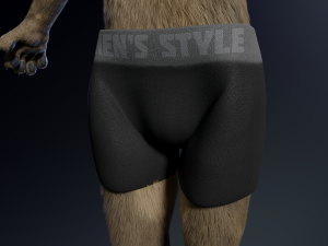 kadu anthro wolf 3D Model