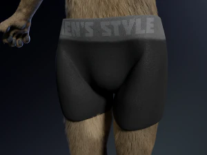 kadu anthro wolf 3D Model