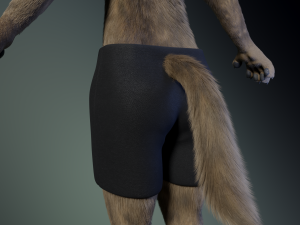 kadu anthro wolf 3D Model