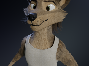 kadu anthro wolf 3D Model