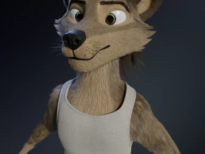 kadu anthro wolf 3D Model