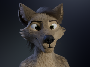 kadu anthro wolf 3D Model