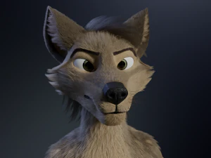 kadu anthro wolf 3D Model