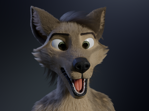 kadu anthro wolf 3D Model