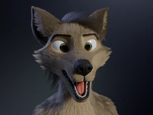 kadu anthro wolf 3D Model