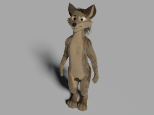 kadu anthro wolf 3D Model