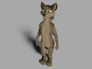 kadu anthro wolf 3D Model