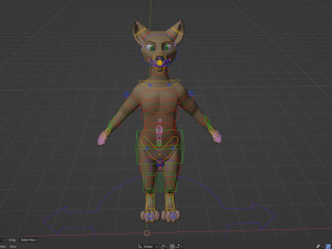 kadu anthro wolf 3D Model