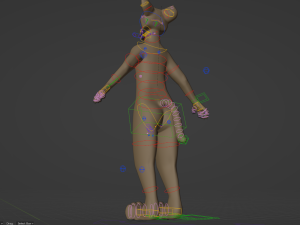 kadu anthro wolf 3D Model