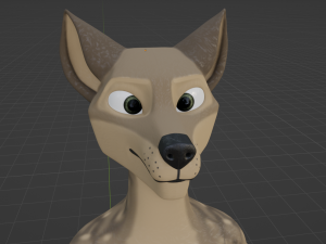 kadu anthro wolf 3D Model