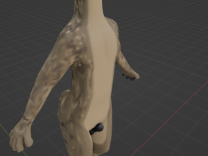 kadu anthro wolf 3D Model