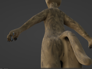 kadu anthro wolf 3D Model