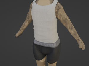 kadu anthro wolf 3D Model