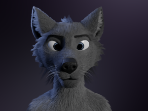 jonny anthro wolf 3D 模型