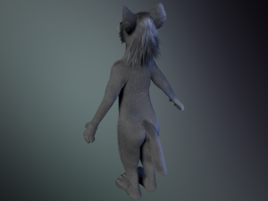 jonny anthro wolf 3D 模型