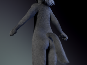 jonny anthro wolf 3D 模型