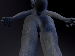 jonny anthro wolf 3D 模型