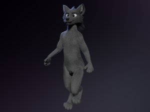 jonny anthro wolf 3D 模型