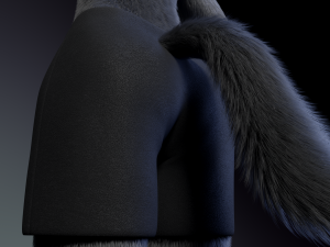 jonny anthro wolf 3D 模型