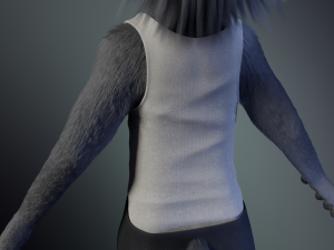 jonny anthro wolf 3D 模型