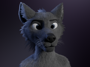 jonny anthro wolf 3D 模型