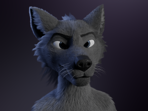 jonny anthro wolf 3D 模型