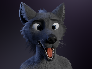 jonny anthro wolf 3D 模型