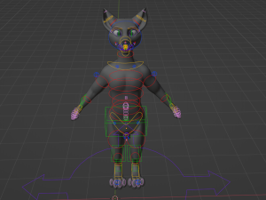 jonny anthro wolf 3D 模型