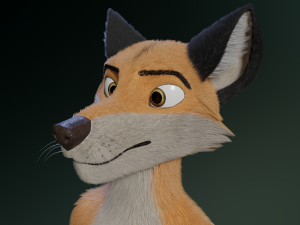hassun anthro fox Modelo 3D
