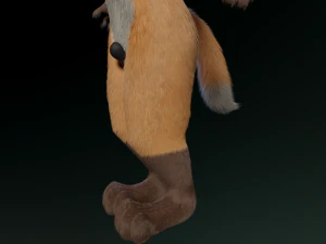 hassun anthro fox 3D Model