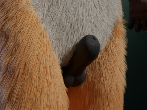 hassun anthro fox Modelo 3D