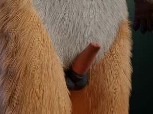 hassun anthro fox 3D Model