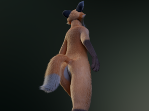 hassun anthro fox Modelo 3D