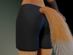 hassun anthro fox Modelo 3D