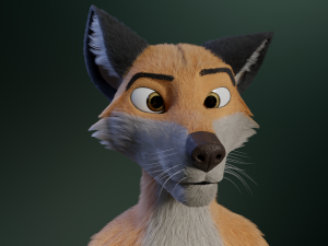 hassun anthro fox Modelo 3D