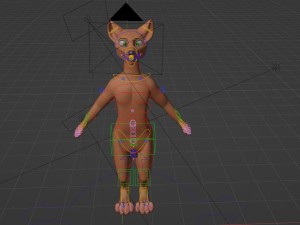 hassun anthro fox Modelo 3D