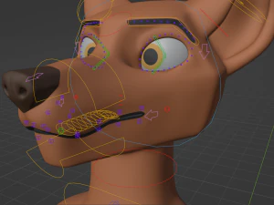 hassun anthro fox 3D Model