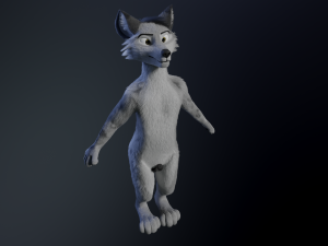 richard anthro wolf Modelo 3D