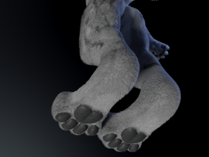 richard anthro wolf Modelo 3D