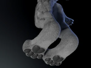 richard anthro wolf 3D Model