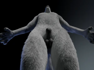 richard anthro wolf 3D Model