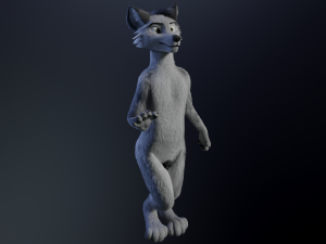 richard anthro wolf Modelo 3D