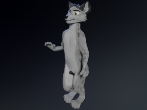 richard anthro wolf Modelo 3D