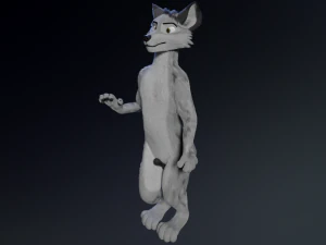 richard anthro wolf 3D Model