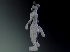 richard anthro wolf 3D Model