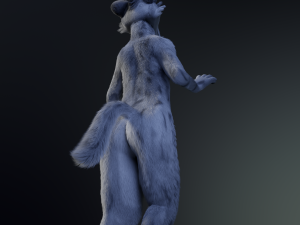 richard anthro wolf Modelo 3D