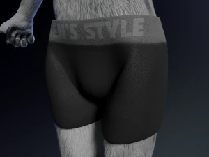 richard anthro wolf 3D Model