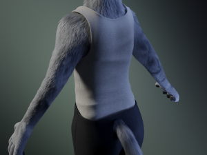 richard anthro wolf Modelo 3D